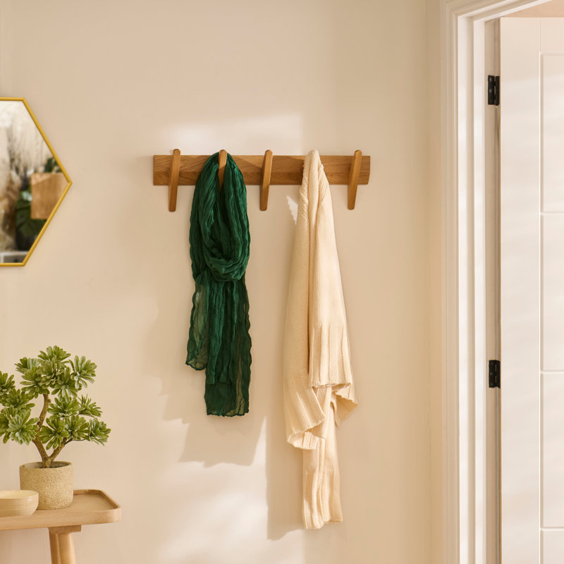 Small Coat Rack, Pale Oak, 60cm
