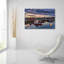 Art mural en verre Breakwater Bay «Dawn In The Harbor» par Rick Berk-567995395