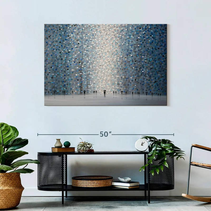 Avery Moonlight Rain, 30" H x 45" W