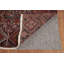 Tapis traditionnel rouge en laine à motif géométrique 10 x 13