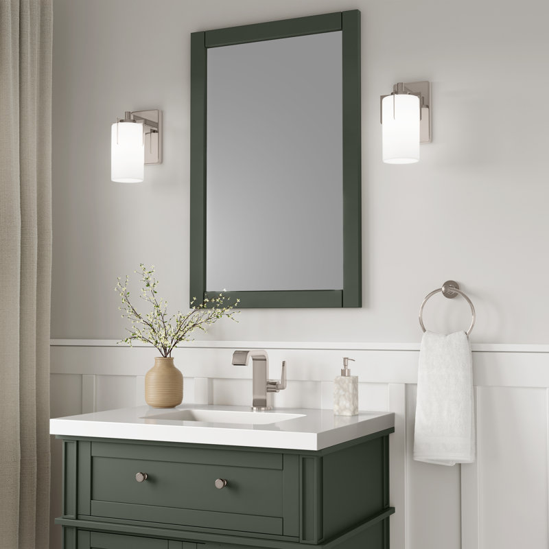 Froselle 9.5" High 1-Light Wall Sconce, Nickel