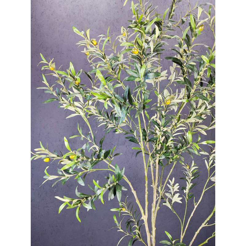Olive artificielle, faux olivier, H 84 po x l 30 po x P 30 po