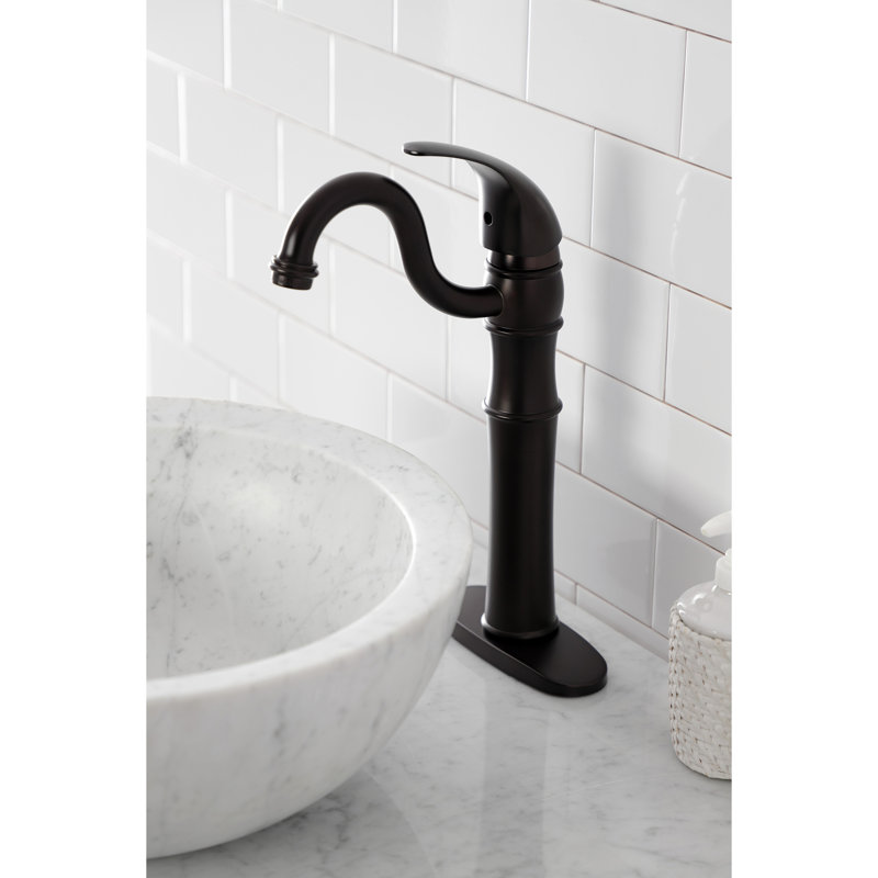 Kingston Brass Victorian Single-Handle 1-Hole Deck Mount Vessel Faucet, Oil Rubbed Bronze