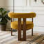 Chaise d'appoint moderne rembourrée avec accoudoirs ronds-1549766761