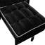 Fauteuil-lit escamotable, en velours noir, avec charge pratique et rangement 31 velours de lit, noir, pour différentes occasions