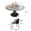 Ensemble de table de salle à manger moderne et simple en cristal-103023764-125120025