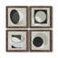 Moderniste Neutre I - ensemble de 4 peintures sur toile encadrées-60148788-60148792