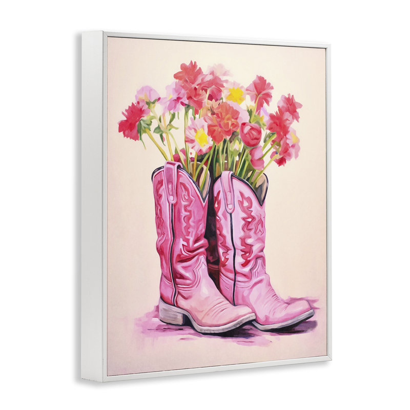 Art giclée encadrée Pastel Western Whimsy par Andrea Haase, Giclée encadrée blanc bord de mer, H 20 po x l 16 po