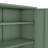 Naomi 32" Modern Steel Accent Cabinet with 3 Adjustable Shelves in Sage Green-1062753258