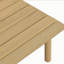 Table basse d'extérieur carrée en bois d'acacia
