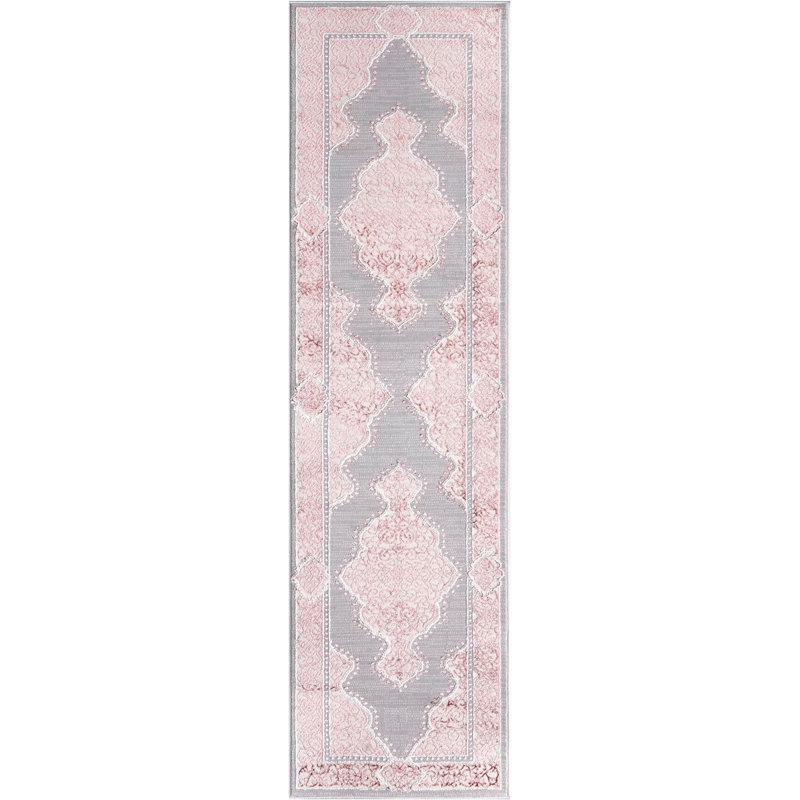 Carenda Floral Area Rug, Rectangle 60 x 110cm