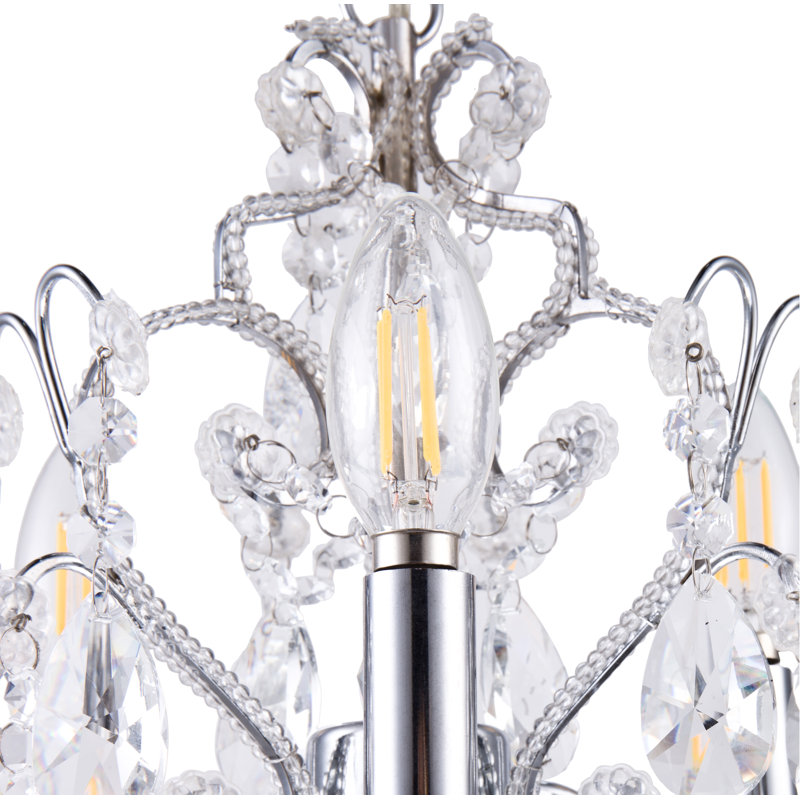 Ashim 3 - Light Dimmable Chandelier, Chrome