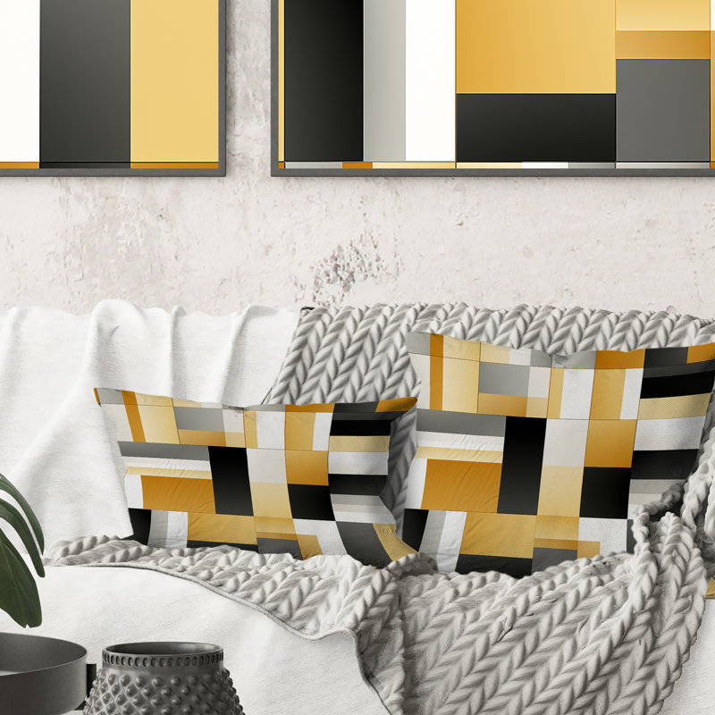 Polyester Lumbar Rectangular Pillow Cover & Insert