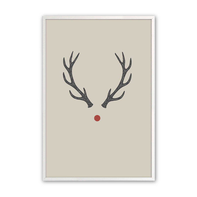 Reproduction d'art «Red Nose», 8 po x 10 po, Blanc opaque