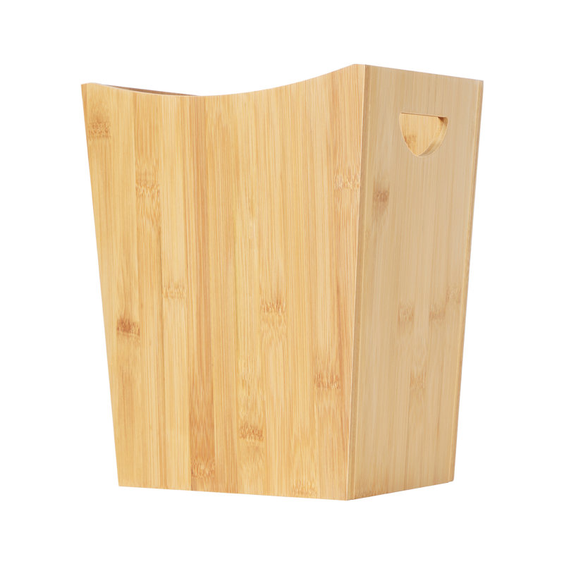 Natural Bamboo 2-Gallon Open Waste Basket