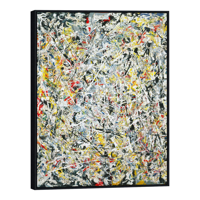 "White Light" par Jackson-Pollock, Cadre noir