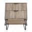 Table de chevet en gris rustique-134609941