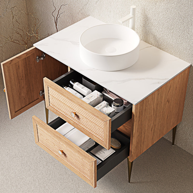 Meuble-lavabo autoportant avec lavabo