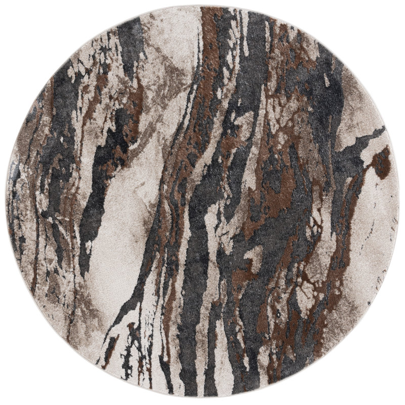 Afrah Indoor Rug, Round 5'3"