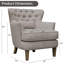 Fauteuil l 32 po capitonné en lin-831465435