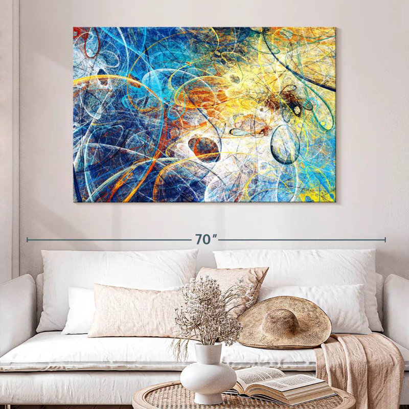 Avery Space Time Warp Abstract, 34" H x 51" W