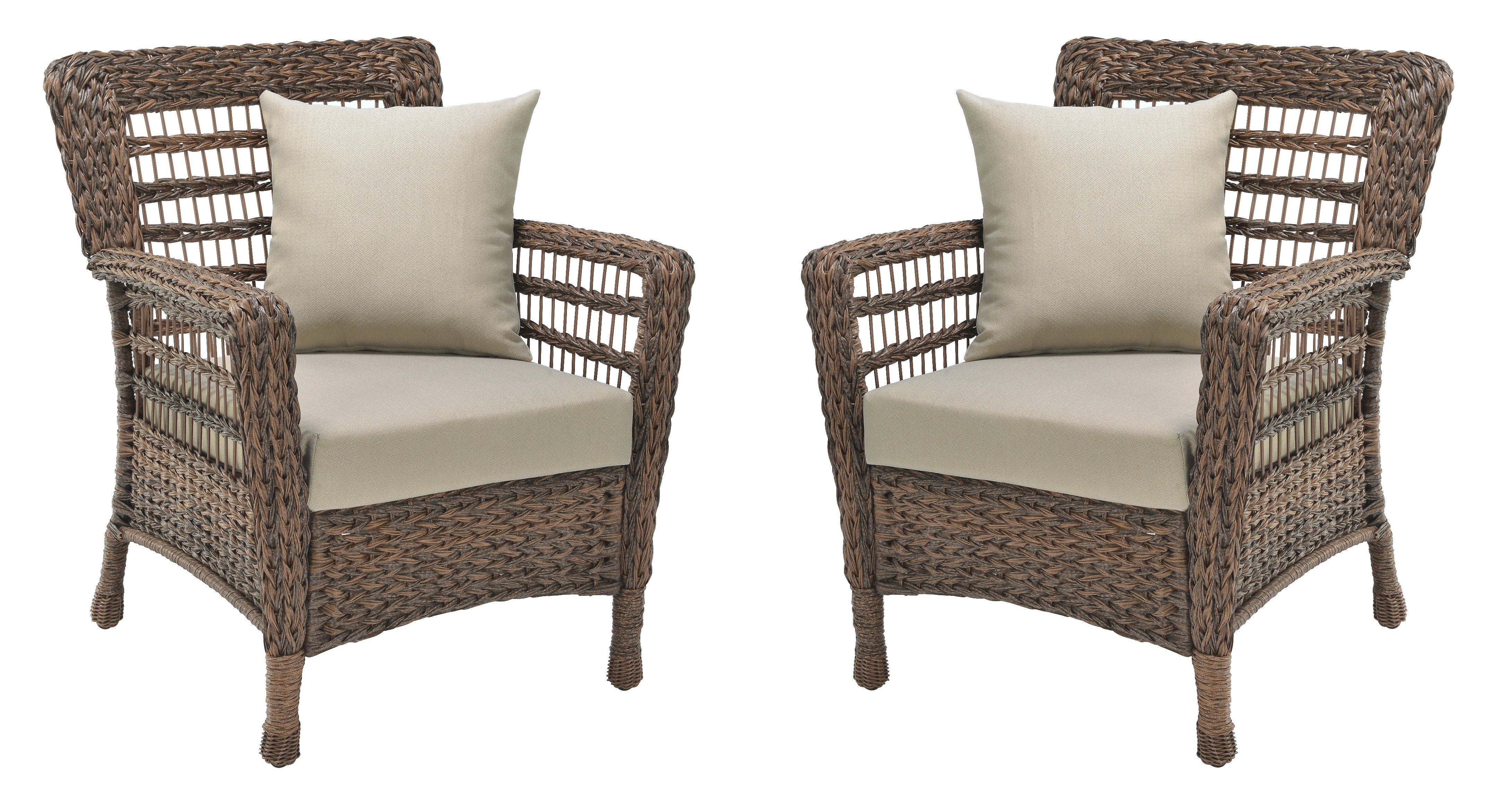 Resin discount rattan chairs