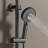 Wall Mounted Four Function Thermostatic Bathroom Shower System Rain Shower Heads-94257303