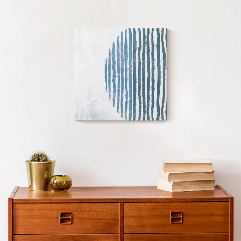 «Blue Circle Line», reproduction sur toile, H 12 po x l 12 po x P 1,25 po