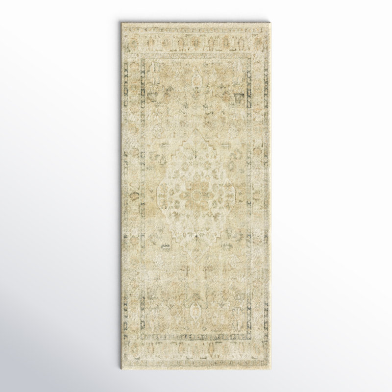 Tapis à motif oriental multicolore, Rectangle 2 pi 2 po x 5 pi