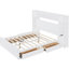 Lit en bois avec tablette et douilles