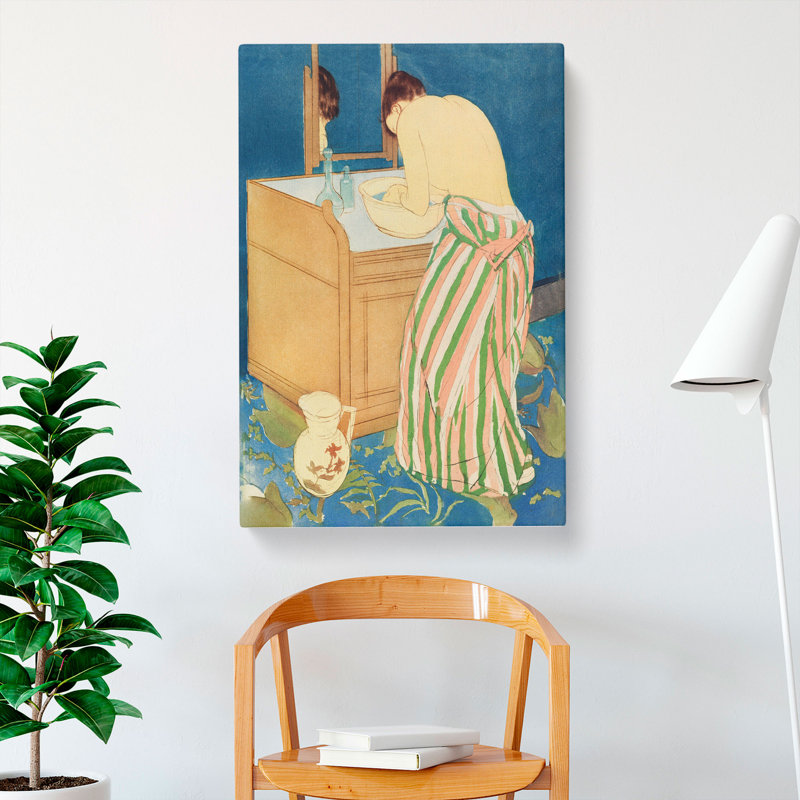 Woman Bathing by Mary Cassatt - Wrapped Canvas, 60cm H x 40cm W x 3cm D