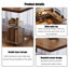 Bureaux en bois massif en L noyer-108124595