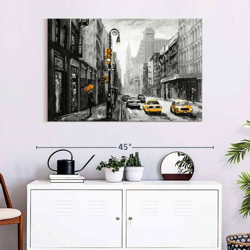 Sireci NYC Yellow Pop, 26" H x 39" W