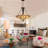 5 - Light Dimmable Geometric Chandelier