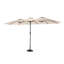 Grand parasol d'extérieur double face 14,8 pi avec manivelle (kaki) (sans base)-2000432905