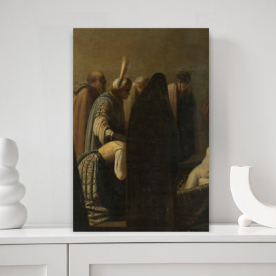 La Résurrection de Lazare, 1620-1650 - Estampe d'art mural contemporain abstrait