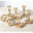 Set Of 6 Crystal Glass Candlestick Holders For Elegant Table Decor, Wedding, Party, And Home Centerpiece-856728163