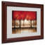 Art mural encadré - Parade d'arbres rouges «Master Fine Art» avec cadre mat - Art du salon, de la cuisine et de la salle de bain - 11 x 14-31383272-31383275