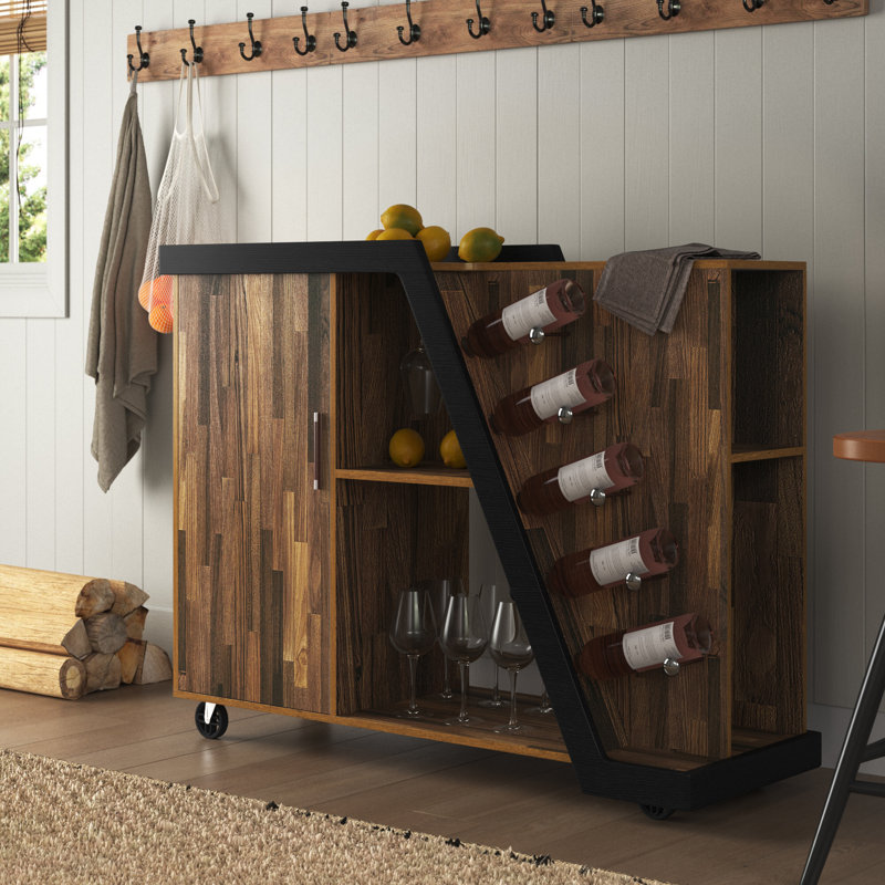 Tyndalls Park 48.46'' Home Bar, Light Hickory