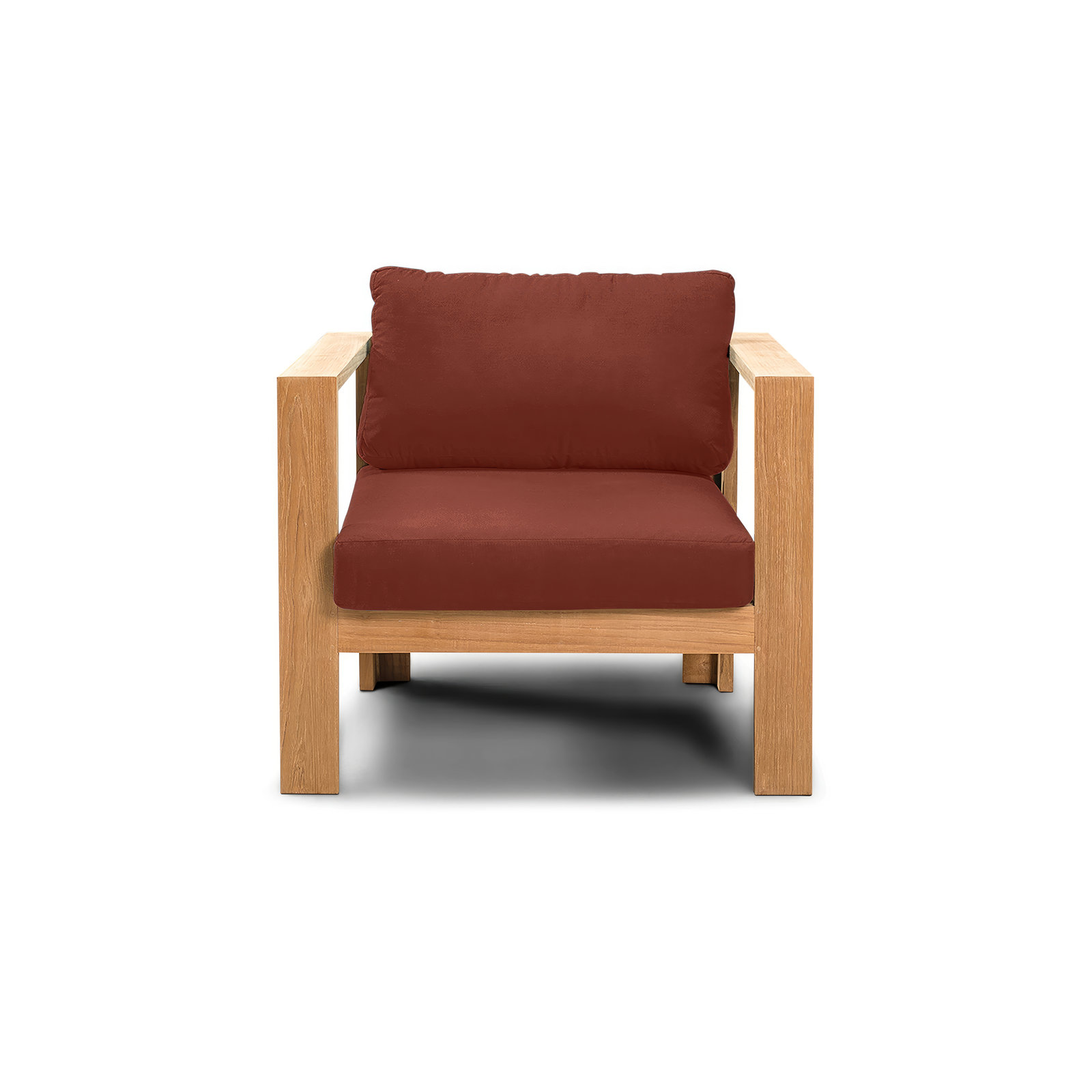 Sonoma Teak Outdoor Lounge Chair , Sunbrella® Cushions Included, Canvas Henna Sunbrella® Canvas