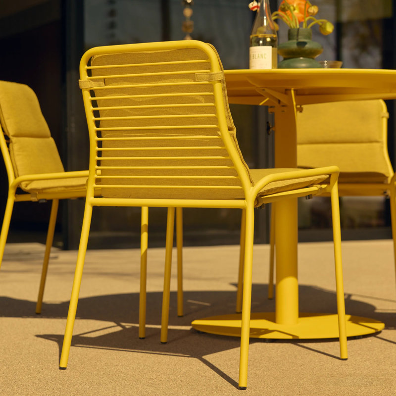 XY Outdoor Dining Side Chair, Rust
