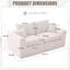 Canapé modulaire modulaire Cloud, canapé moderne Comfy Cloud, 2 places avec housses de coussin-259372893
