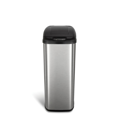 Nine Stars 13.2 Gallon Stainless Steel Slim Motion Sensor Trash Can -  NineStars, DZT-50-6