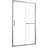 60" W X 72" H Shower Door, Single Sliding Bypass - Brushed Nickel, Tempered Glass, Streamlined Design Enclosure, 72", Nickel Robust Bathroom Improvement-120912345