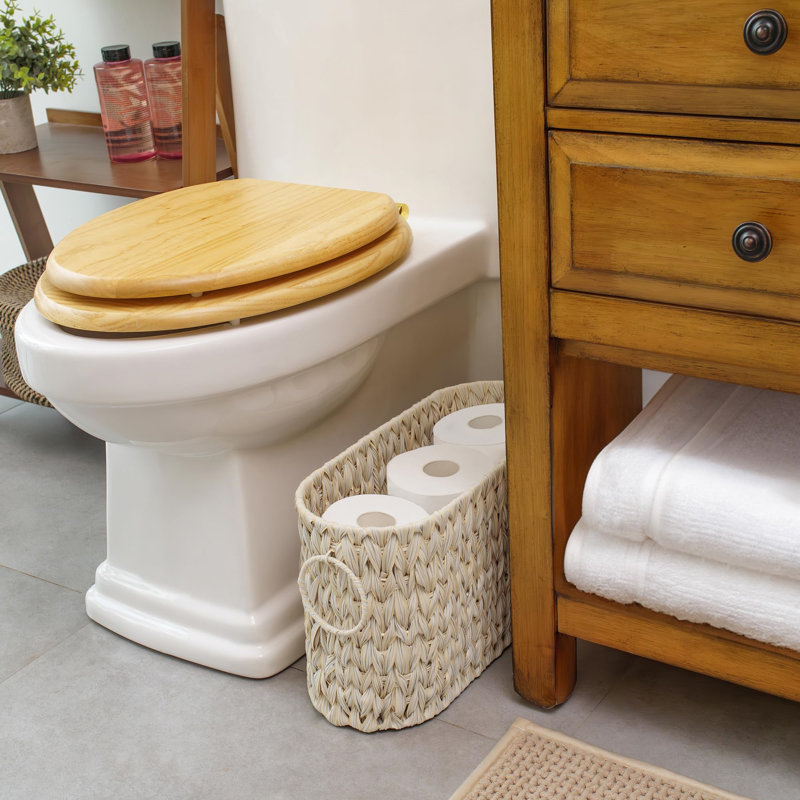 Julianne Free Standing Toilet Paper Holder, White