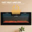 Foyer électrique encastré mural 36 pouces avec télécommande, minuterie, 12 flammes, écran tactile, foyer linéaire avec foyer et cristal pour le salon-615703404
