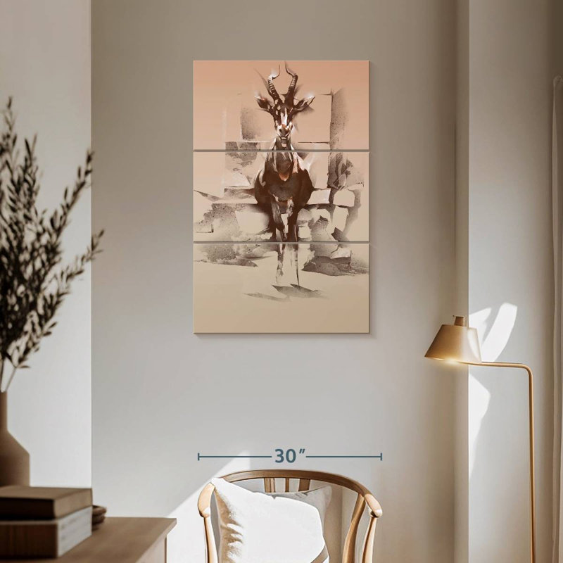 Brampt Antelope Abstract, 57" H x 36" W