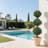 Artificial Boxwood Tree in Pot-973639343