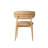Olimpio Leather Upholstered Dining Chair, Light Brown
