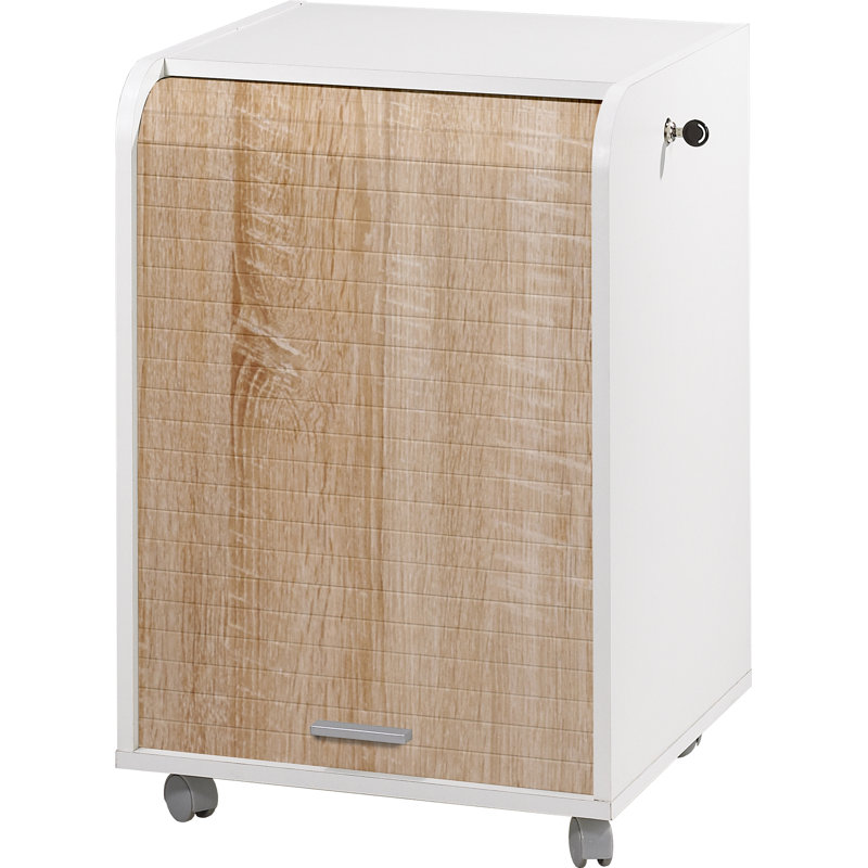 Aszia 2 -Drawer, White/Oak